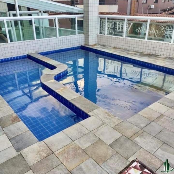 Apartamento Com Piscina E Sacada Gourmet- Aviacao# Apartment Praia Grande  Exterior photo